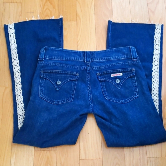 Hudson Curvy Low Rise Boot Cut Jeans With Lace Size 30 - Picture 11 of 15